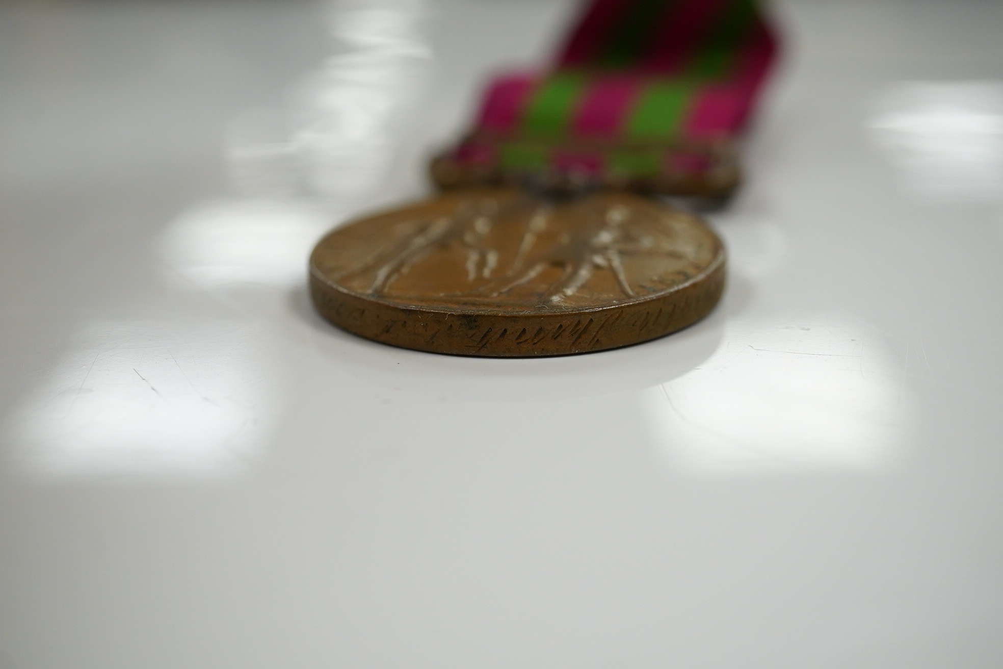 Two India Medals; one with Tirah 1897-98 clasp, naming worn/erased, the other in bronze with Punjab Frontier 1897-98 clasp to ...Transport Dept